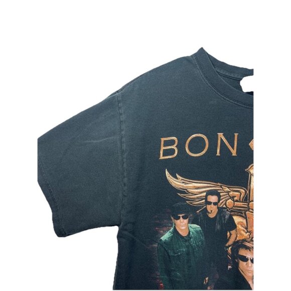 Vintage Bon Jovi 2011 Band Tour T-Shirt Hanes tag Men's Size 2XL Indie - Picture 5 of 13